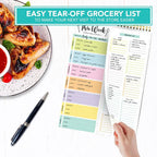 Magnetic Weekly Planner & Shopping List Pad 🧲📝