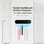✅ Toothbrush Holder with Timer & 5 Slots – Keep Your Family’s Toothbrushes Fresh & Organized