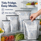 30-Piece Reusable Aluminum Foil Food Storage Bag Set