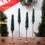 🎄 Flameless Christmas Tree Candles – Elegant, Safe & Magical Holiday Lighting