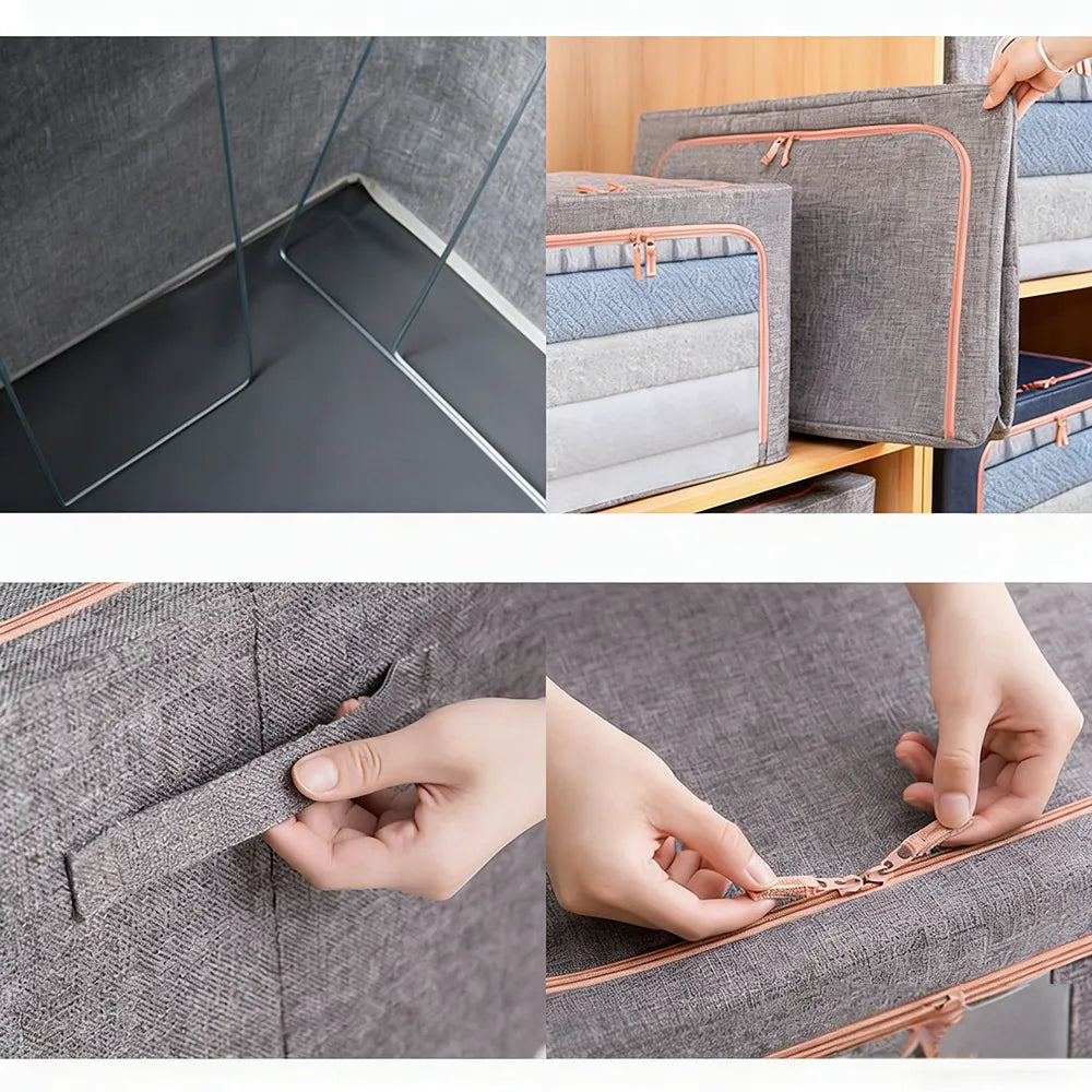 🧺Foldable steel frame storage box