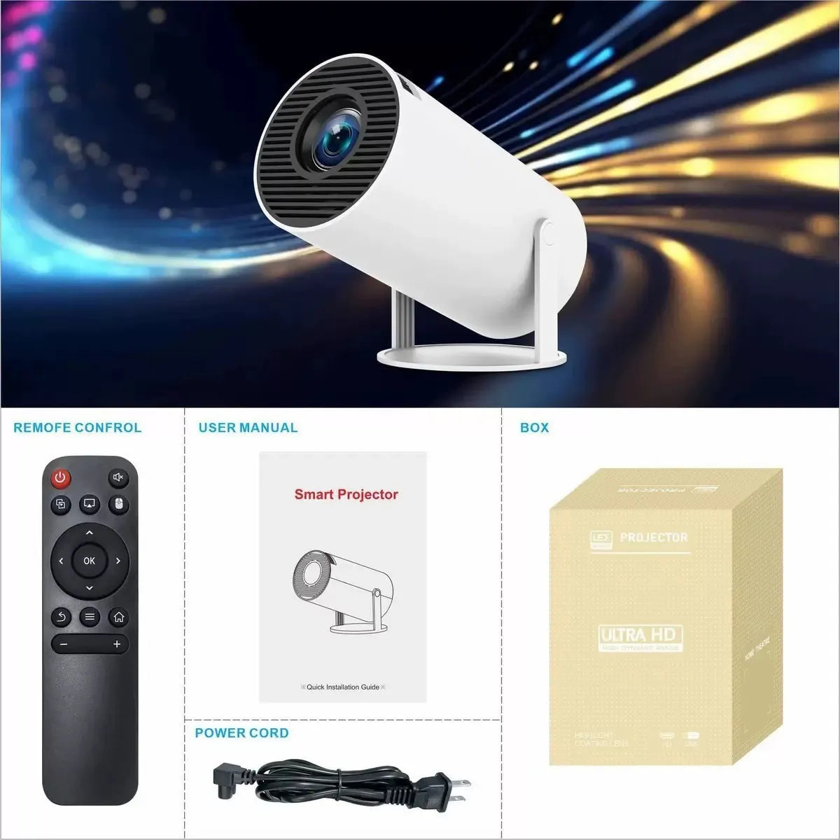 Smart Mini Projector – Bring the Theater to Your Home and Outdoors 🎬