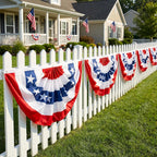 🇺🇸Patriotic American Flag Bunting Decorations for July 4th & Memorial Day
