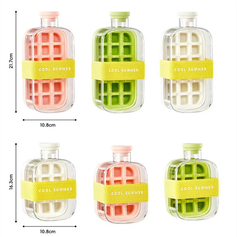 🧊 2-in-1 Ice Cube Bottle – Quick Ice Making & Refreshing Sips