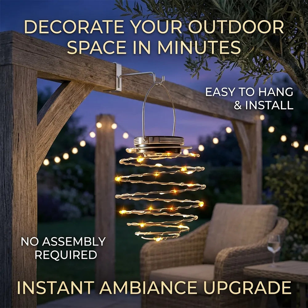 4-Pack Outdoor Solar Pendant Lights ✨🌙