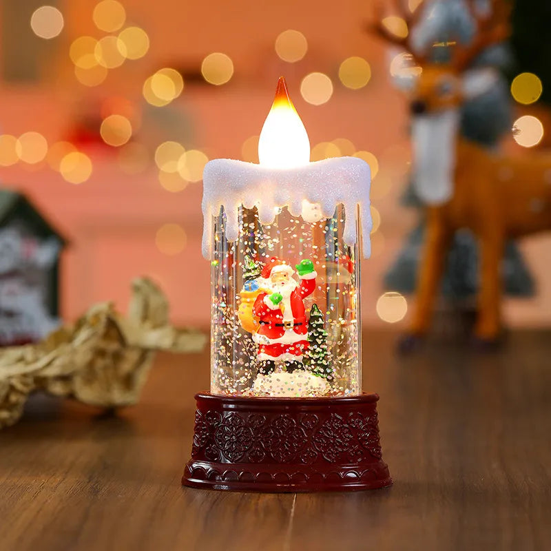 ✨ Christmas Water Candle Lamp – Festive Light & Holiday Centerpiece