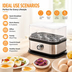 🥚 Fast 6-Egg Cooker – Quick Breakfast Egg Boiler & Steamer