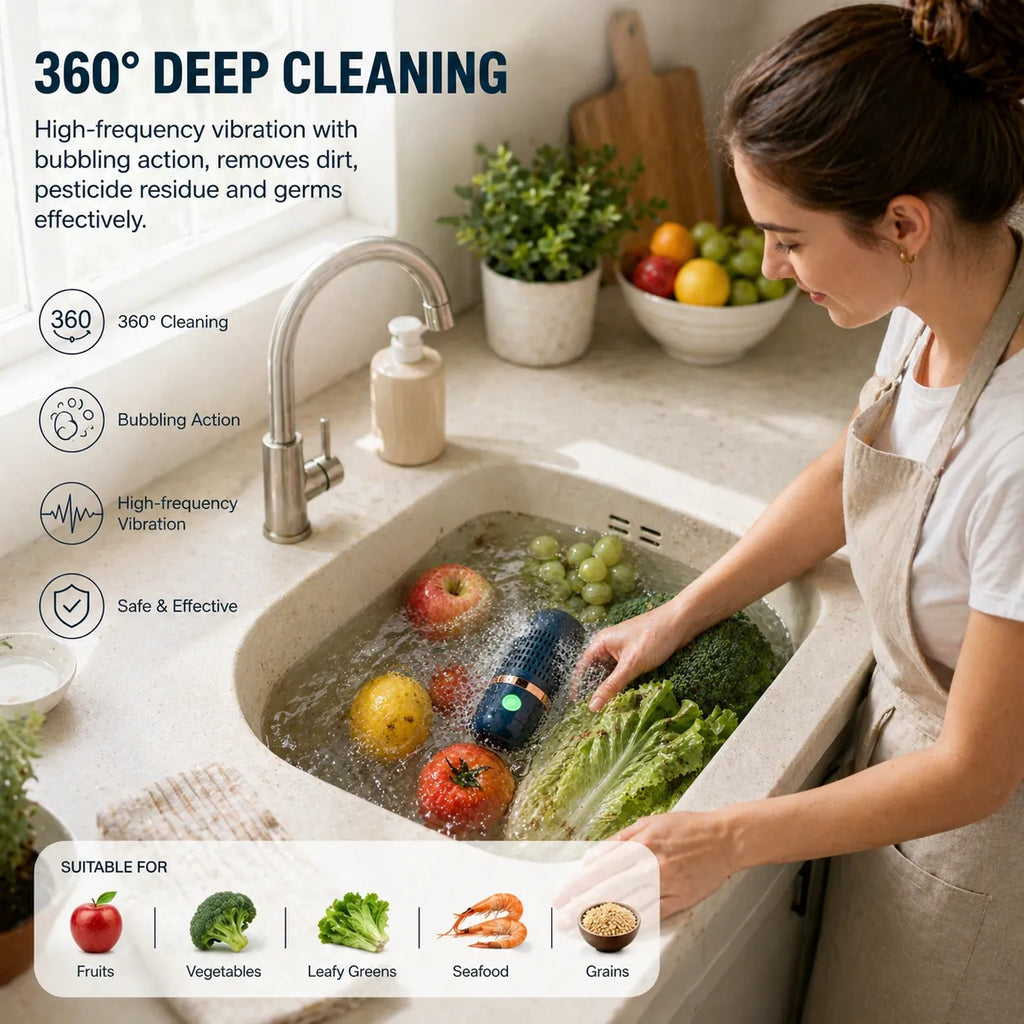 🥬 Portable Food Purifier Washer