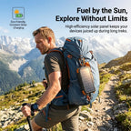 💡Solar Power Bank 20000mAh – Portable Charger