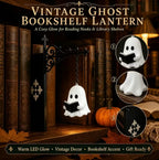 Enchanted Bookshelf Insert Light – Vintage Lantern or Reading Ghost