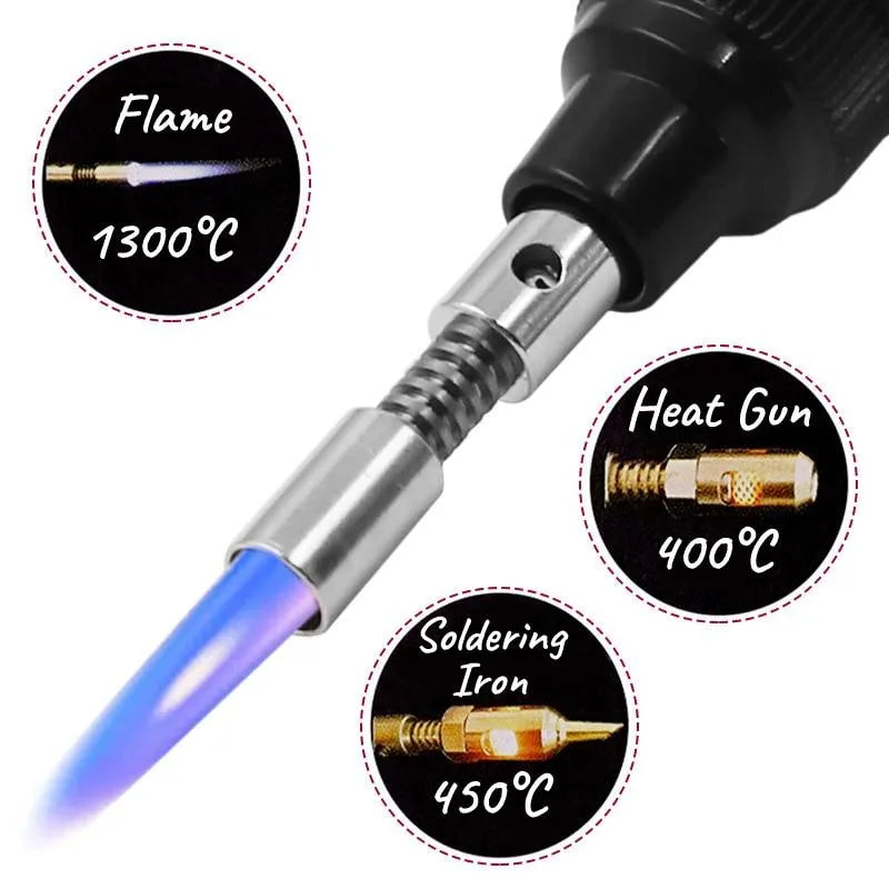 Portable 4-in-1 Soldering Iron Kit | Adjustable Temperature Welding Tool for Automotive and Electronic Repairs