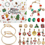 DIY 24 Days Christmas Countdown Calendar Bracelets Set
