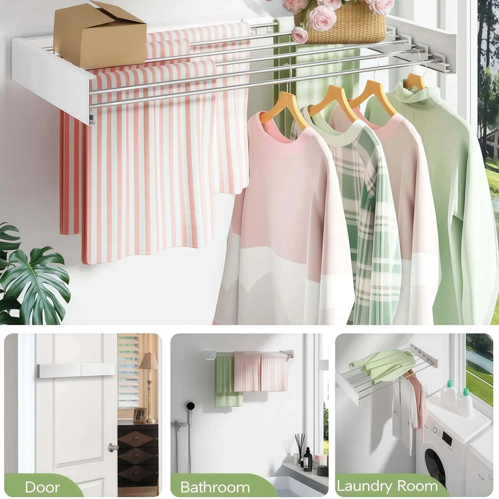 🌿 The Space-Saving Expandable Wall Dryer: Air Dry Your Laundry, Not Your Energy Bill