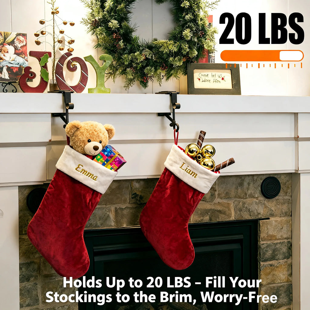 🛒Fireplace Stocking and Garland Hanger