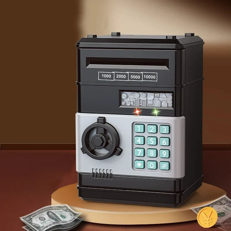 ATM Piggy Bank for Kids – Interactive Financial Learning Toy with Password & Bill Rolling Feature
