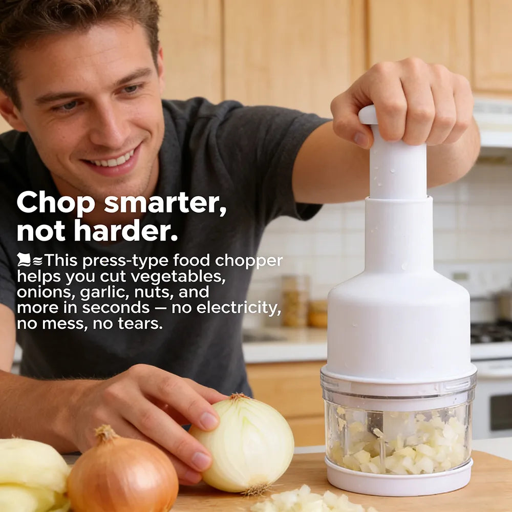 🥕 Press-Type Food Chopper