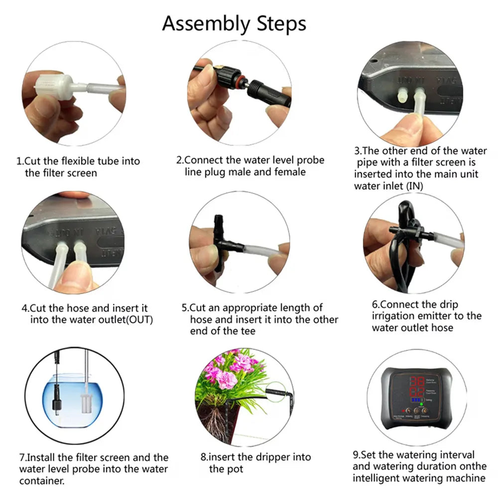 🌱 Solar-Powered Drip Irrigation System – Automatic Garden Watering Kit ☀️💧