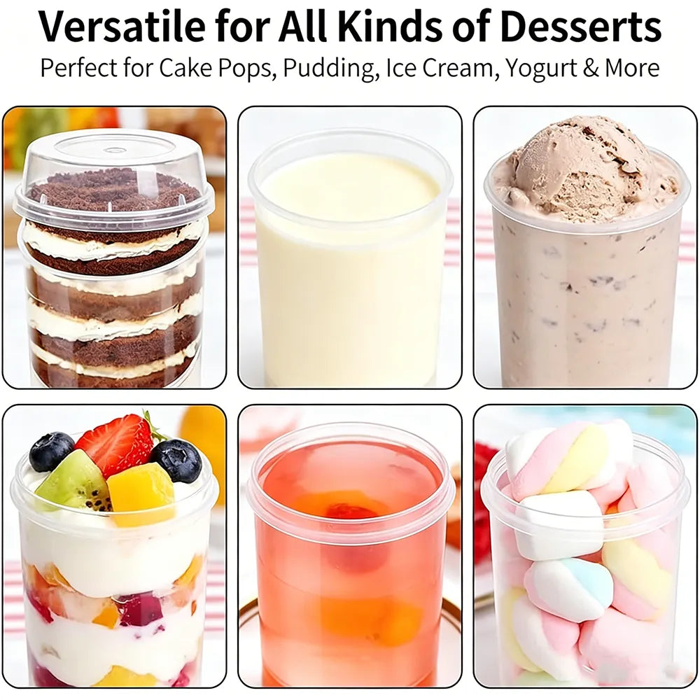 🍰 Push Pop Dessert Containers