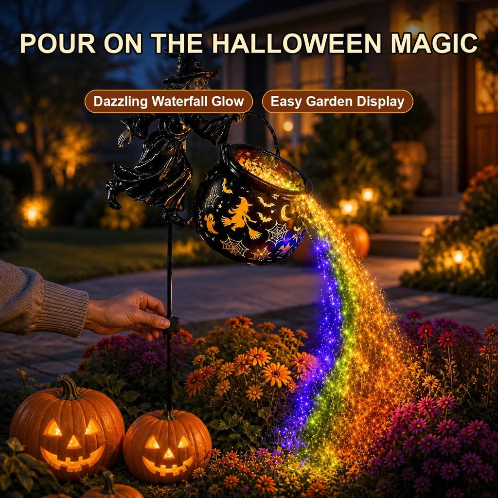 Witch's Cauldron Waterfall Garden Light