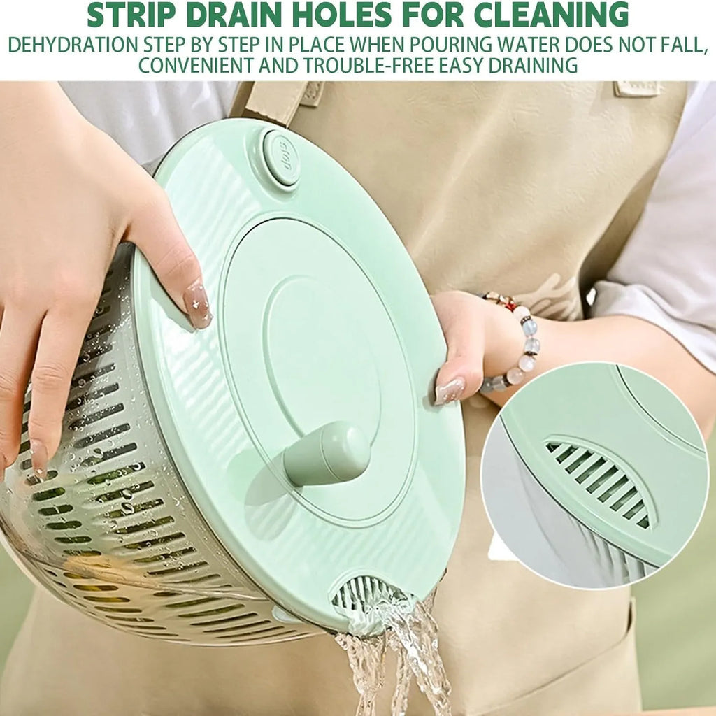 2-in-1 Salad Spinner & Vegetable Slicer Set