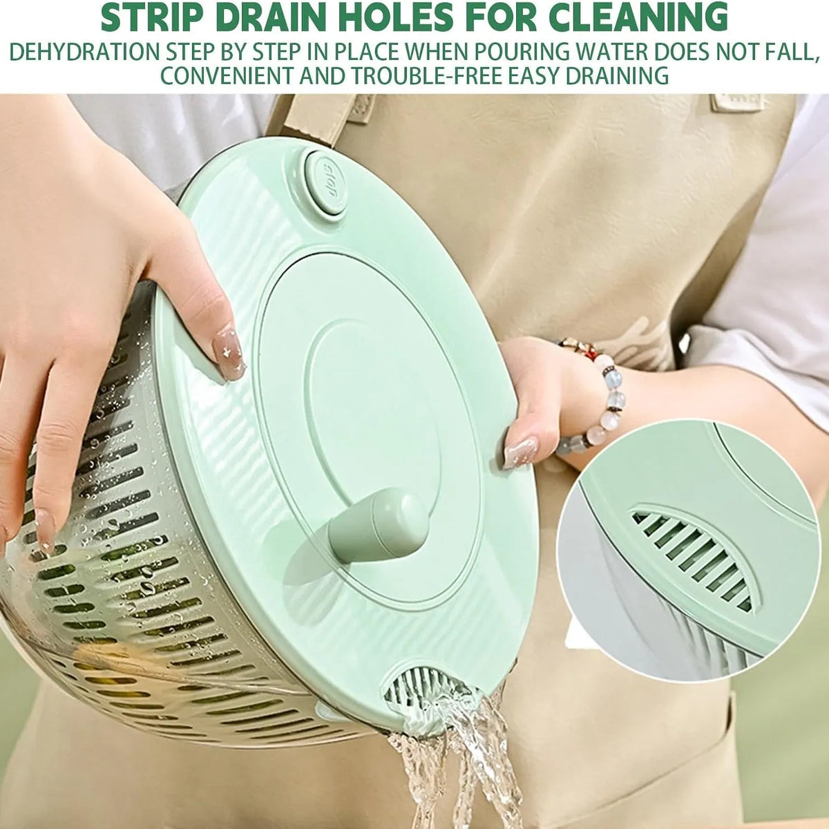 2-in-1 Salad Spinner & Vegetable Slicer Set
