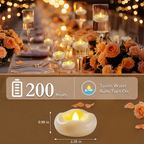 🕯️Water-Activated Flameless Floating LED Candles – Romantic Waterproof Glow for Any Occasion