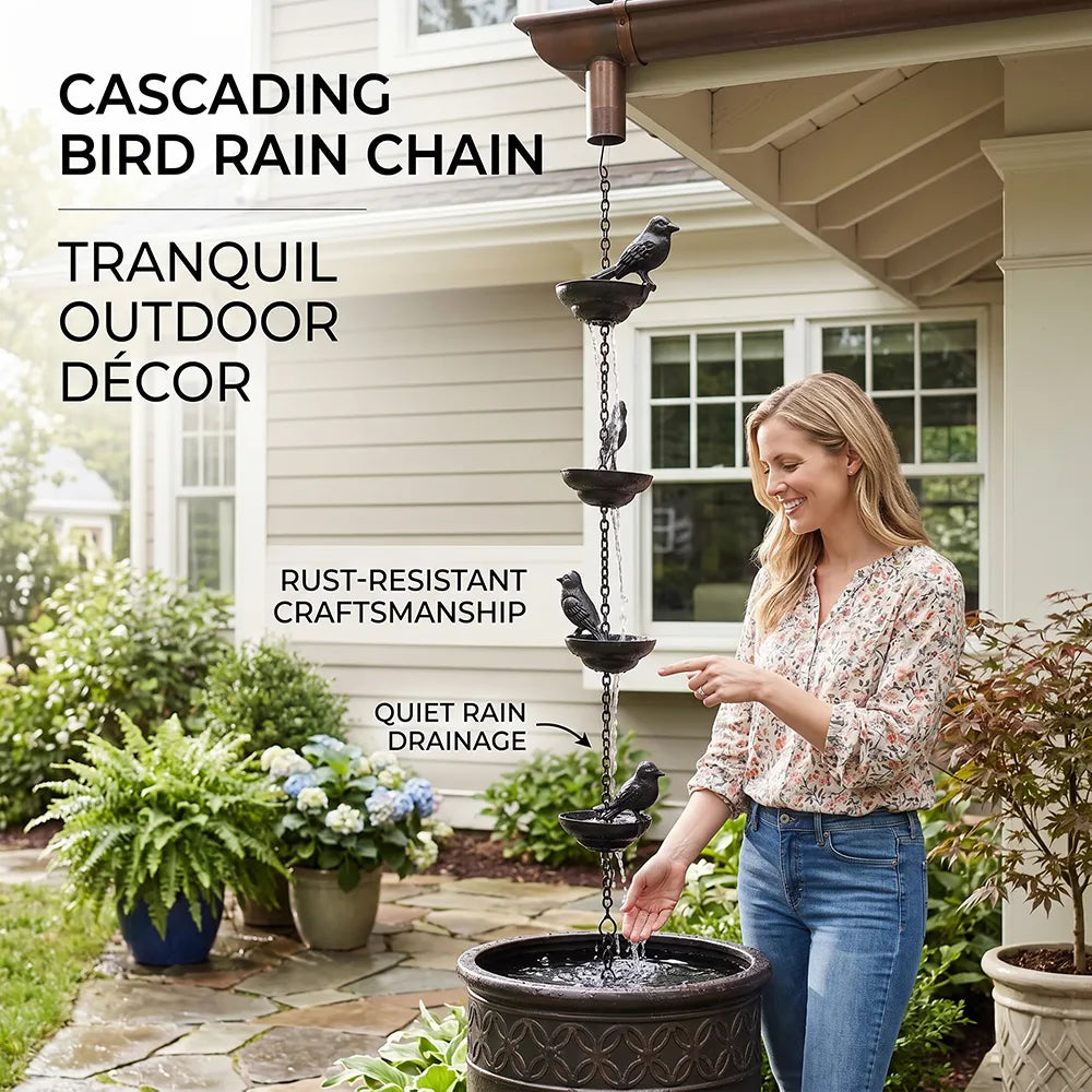 🐦Vintage Bird Rain Chain for Gutters