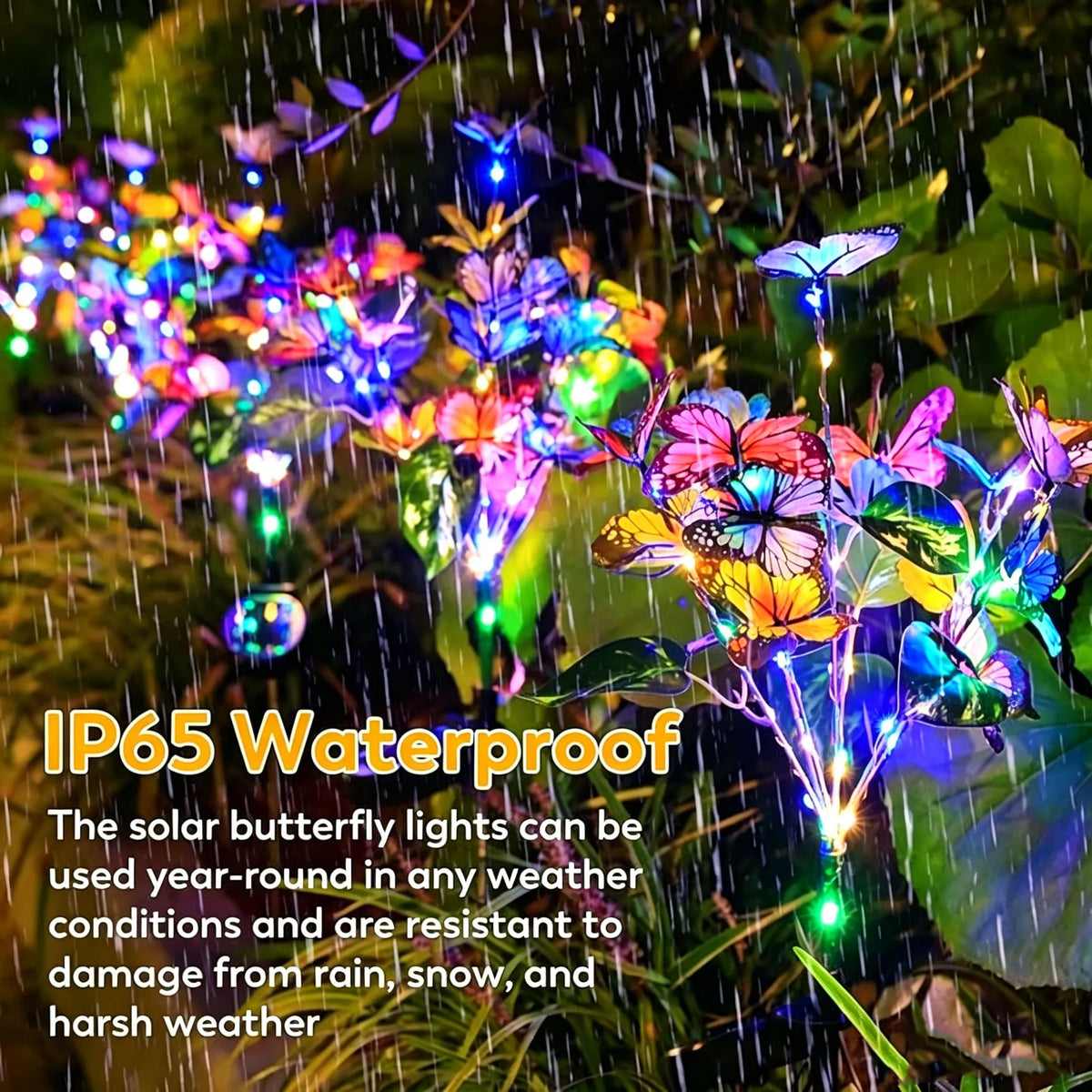 🦋 Solar Butterfly Garden Lights