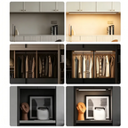 💡40 LED Motion Sensor Under Cabinet Light – USB Rechargeable Wireless Closet & Cabinet Lighting