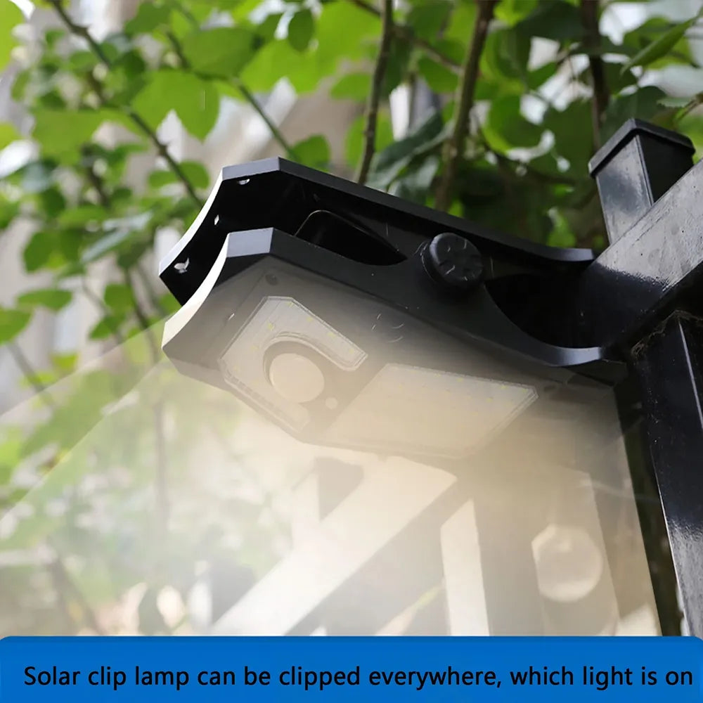 💡 Solar Motion Sensor Clip Light – Smart Outdoor Security Lighting