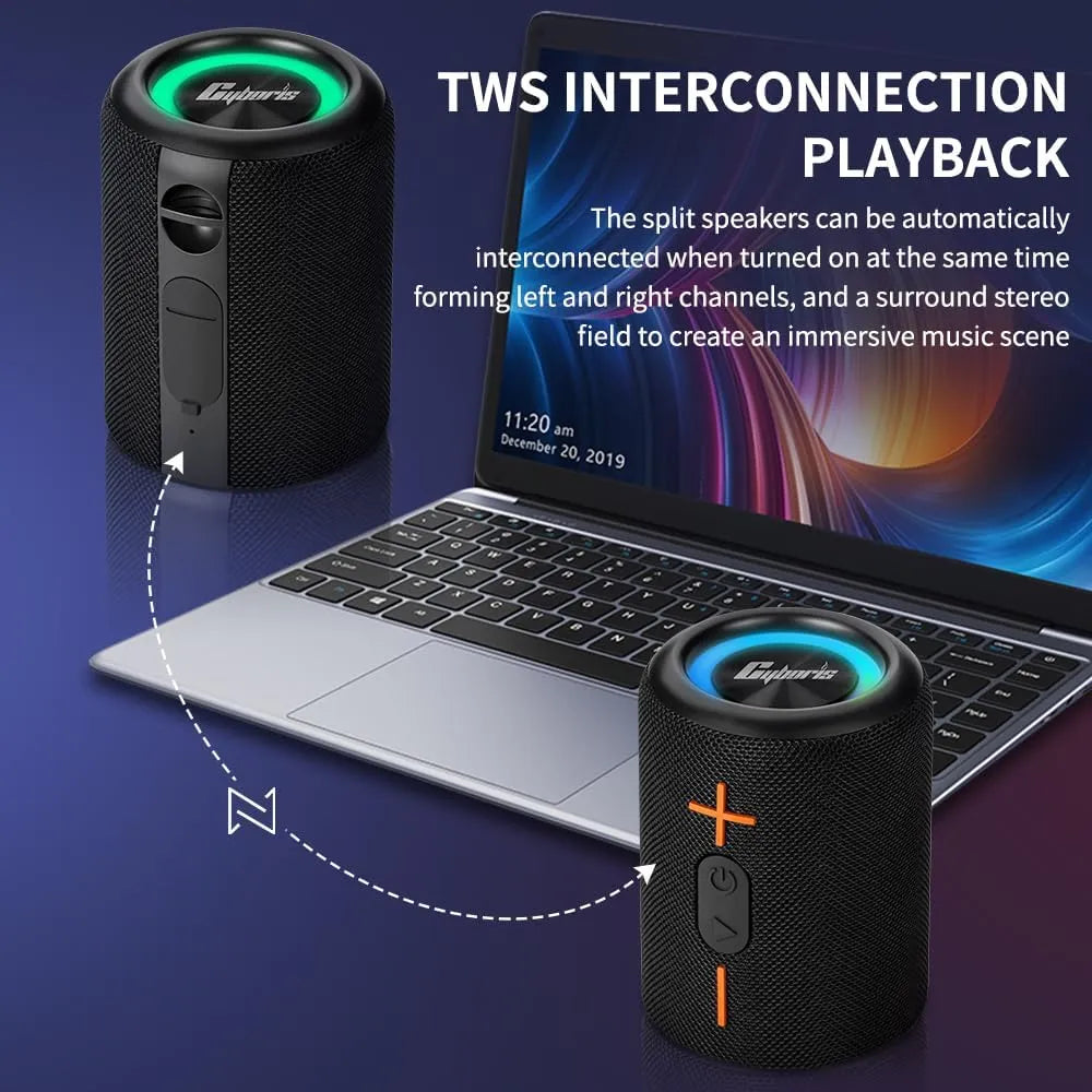 Dual Harmony: Portable Split Bluetooth Speaker
