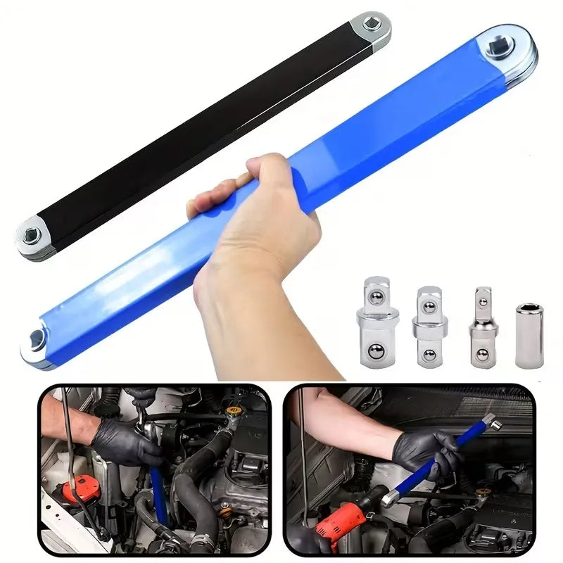 Tight-Reach Offset Ratchet Extension Wrench Kit