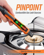 Natural Gas Leak Detector, With Audible & Visual Alarm
