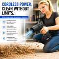 🌪️ Cordless Turbocharged Air Blower – High-Power Outdoor Cleaning Tool