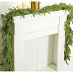 Pre-Lit Norfolk Pine Garland Set – 5 FT Garland + Warm White LED Lights
