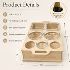 Wooden Couchbar™ Sofa Snack & Drink Organizer