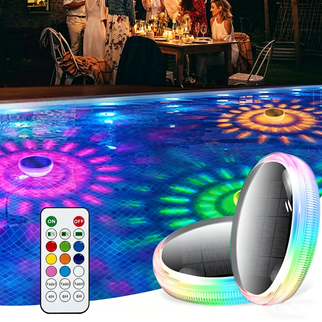 🌈 Solar Floating Pool Light – Remote-Controled RGB Waterproof Pool Light