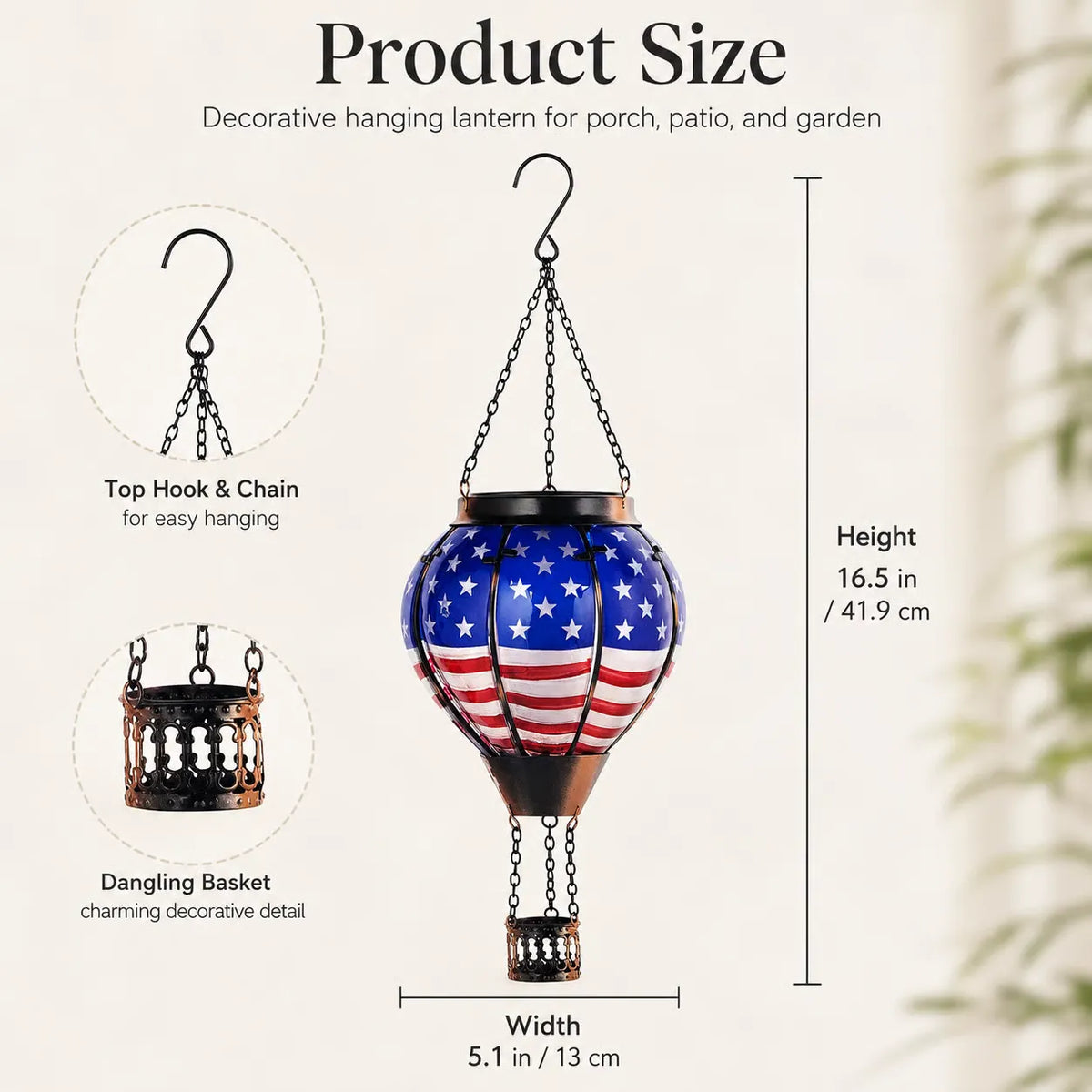250th Anniversary Solar Hot Air Balloon Lantern