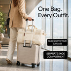 Convertible 60L Garment Weekender Bag with Shoe Compartment