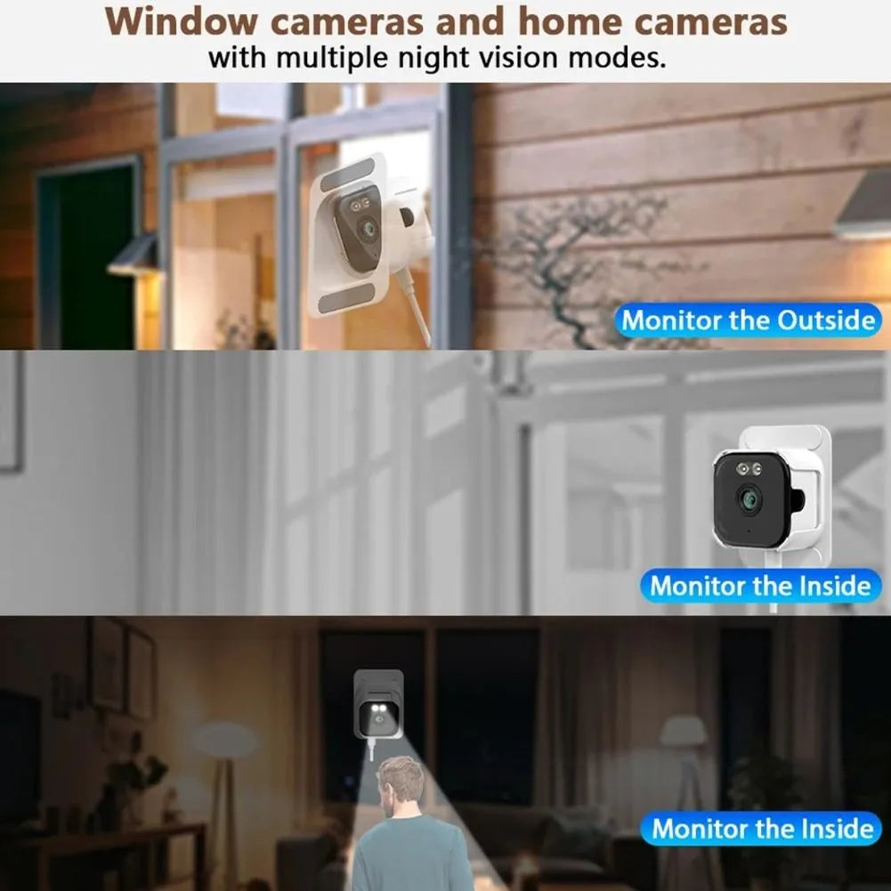 2K Window Security Camera with Full-Color Night Vision