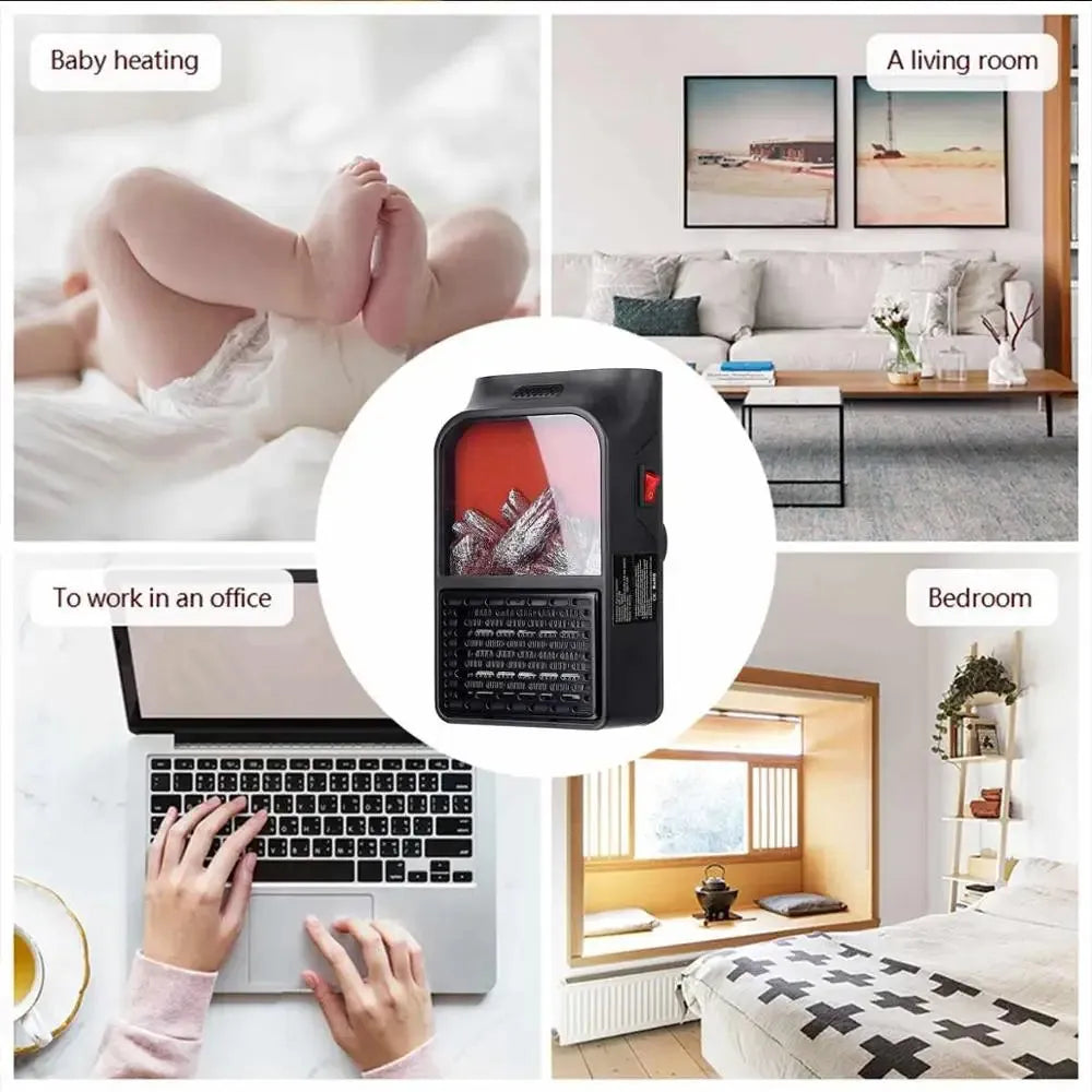 Heater With 3D Flame 900W