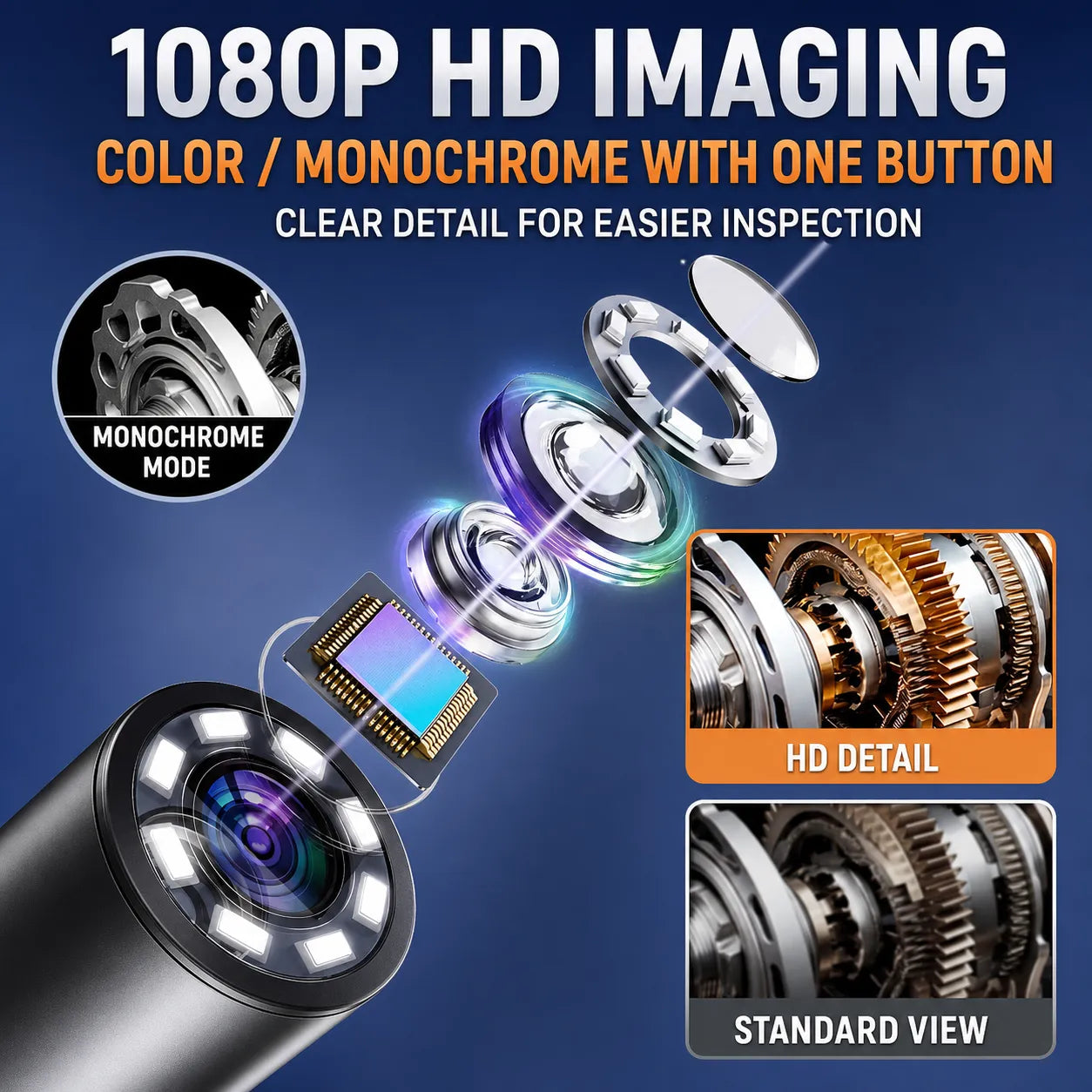 See Inside Before You Take It Apart — 4.3-Inch Inspection Camera