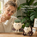 🐱 Potted Cat Swing Rocking Chair Ornament