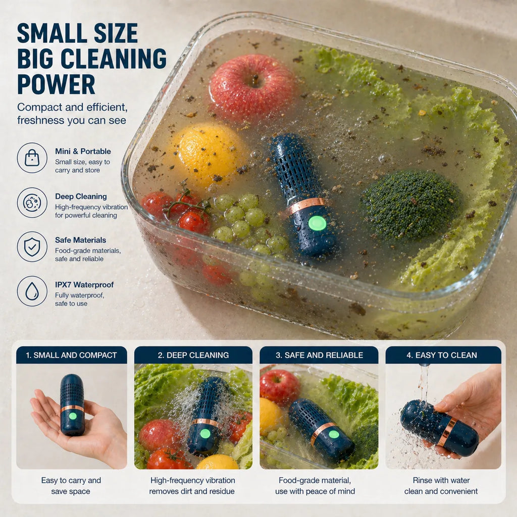 🥬 Portable Food Purifier Washer
