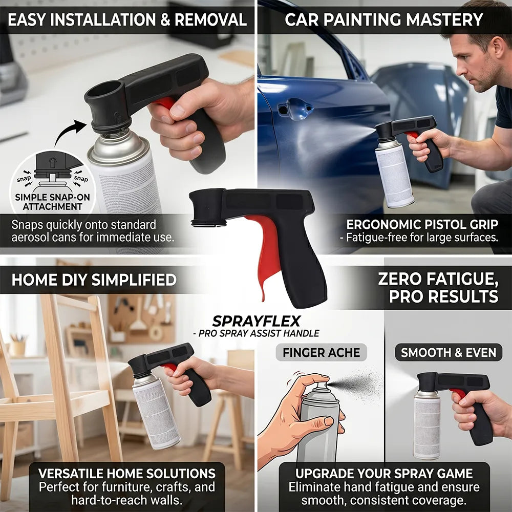 🧴2PCS Spray Trigger Handle – Reusable Spray Grip for Paint, Cleaners & Lubricants
