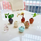 Creative Mini Ceramic Vase Magnets (Set of 8)