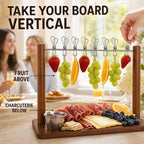Vertical Charcuterie, Bacon & Appetizer Display Board