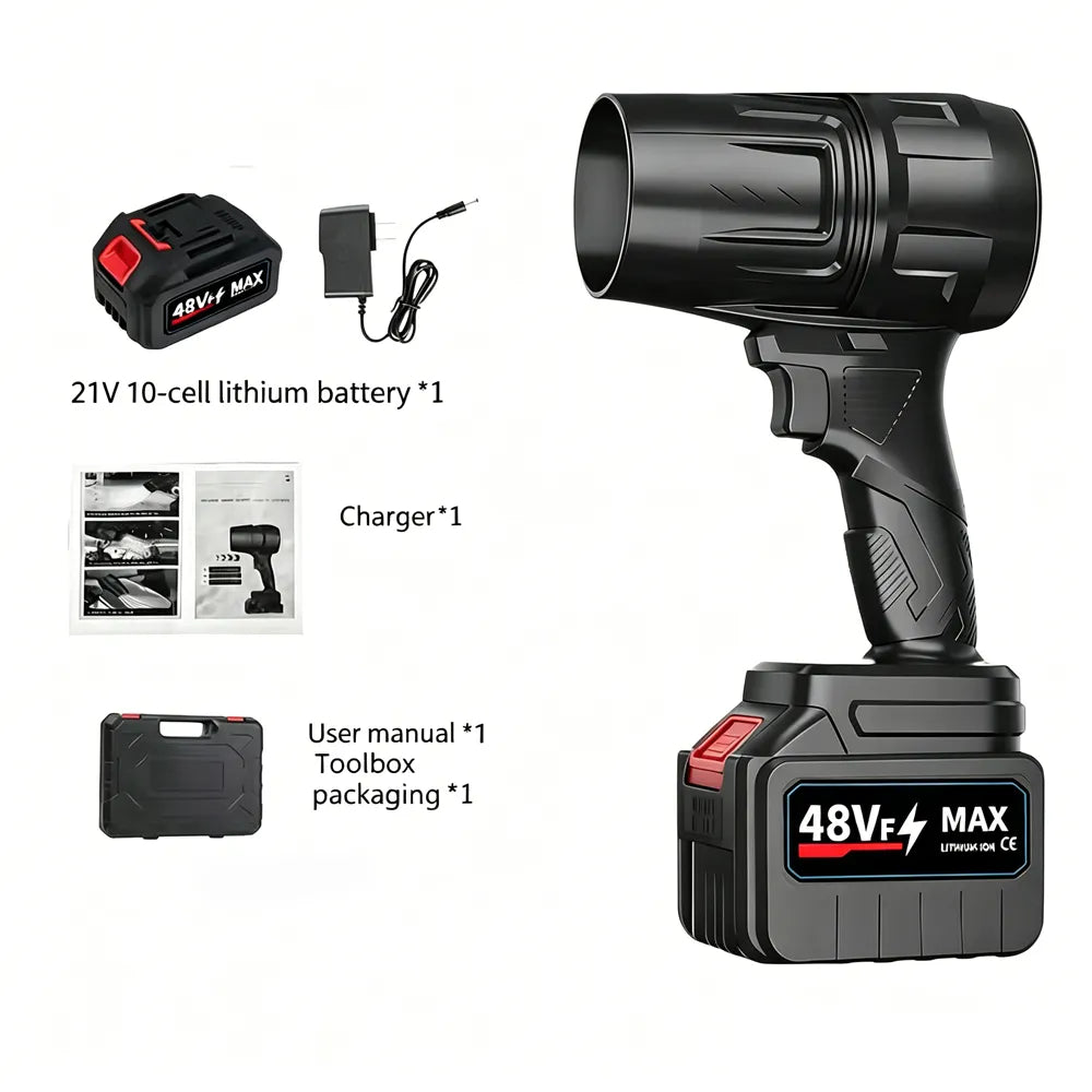 🌪️ Cordless Turbocharged Air Blower – High-Power Outdoor Cleaning Tool