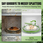 🍽️ Microwave Splatter Cover with Steam Vent