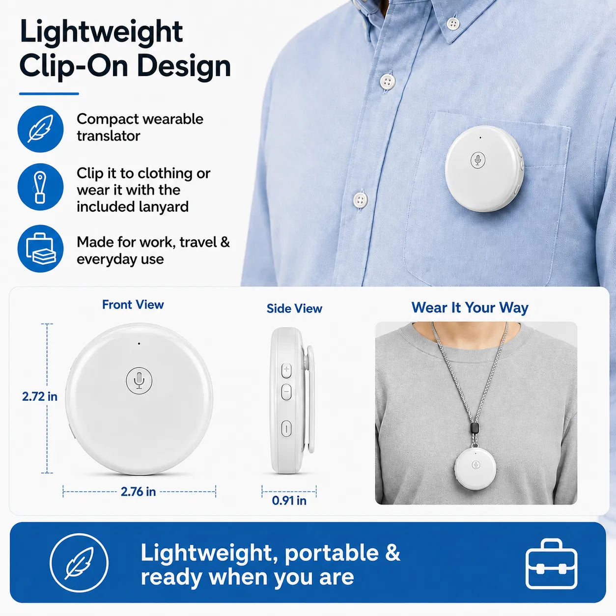 AI Wearable Translator for Real-Time Conversations